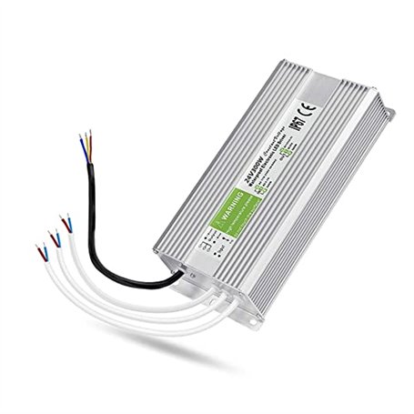 JOYNANO 300W Alimentation étanche 24V 12.5A AC-DC Convertisseur IP67 pour CCTV Surveillance LED Affichage Lumière extérieure et