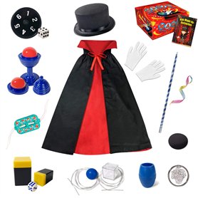 Kit de Magie pour Enfants, Jeux de Tours de Coffret Magie Costume de Rôle Magique pour Filles et Garçons, Tours de Magie Faciles Kit de Magie pour Enfants