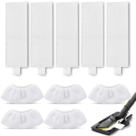BUCOMTU 10 pièces Chiffons Microfibre pour SC2 SC3 SC4 SC5 Easy Fix Kärcher compatible pour Nettoyeur Vapeur Kärcher Easyfix Bon