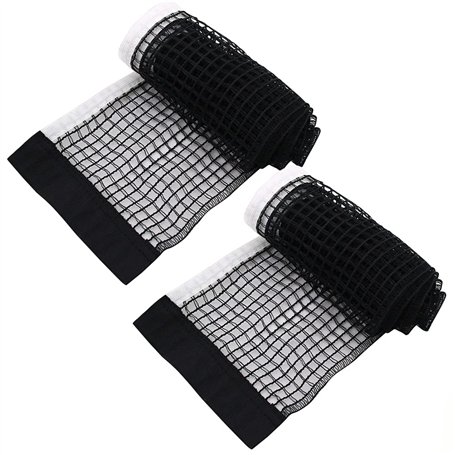 DOULEIN Filet de Tennis de Table，2 PCS Filet de Tennis de Table de Remplacement Imperméable et Pliable Ping Pong Filet Portable