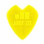 DUNLOP - Médiators Kirk Hammett Jazz III Yellow Glitter, sachet de 6