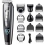 Hatteker Tondeuse Barbe Tondeuse Cheveux Hommes Rasoir Tondeuse Corps Nez-Oreilles Impermeable 5 In 1