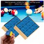 HJYDGJ Lot de 24 craies de billard standard pour queues de billard antidérapantes bleues