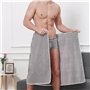 ZHYUAN Paréo de Sauna,Serviette de sauna pour homme,Draps de Bain pour Homme,Serviette de Bain Ajustable élastique avec Fermetur