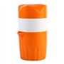 Presse-Agrumes Manuel Portable pour Oranges Presse-Fruits Mini À Main (Couleur: Orange Et Blanc)
