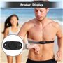 Ceinture Cardio Réglable de 70 cm à 115 cm, ELEPRUC Bandeau Cardio pour Capteur Cardiaque Bluetooth Ant+, Sangle Cardio Compatib