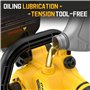 Mini tronçonneuse sans fil de 20,3 cm compatible avec batterie Dewalt 18 V 20 V, huileur automatique sans balais, petite tronçon