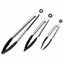 Lot de 3 Pinces de Cuisine en Acier Inoxydable et Silicone