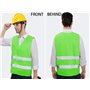 Hitopin Gilet de Sécurité, 10PCS Gilet de Sécurité Réfléchissant, Gilet Réfléchissant, Gilet De Sécurité Haute Visibilité, Gilet