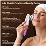 Ibtyzo Appareil Visage Lifting EMS Appareil Anti Rides Visage 6 en 1 RF Masseur Visage R