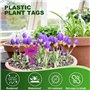 150 Pièces Étiquettes pour Plantes, Accessoires Jardinage Étanche, Etiquette Plastique Livré avec 2 Marqueurs, Applicable Potage