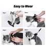 Ensemble harnais et laisse pour chat - Ensemble harnais et laisse pour chien - Anti-fugue - Réglable/léger/doux - Pour promener