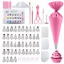 UZSUZZ Lot de 83 Poche a Douille Patisserie Poche à Douilles en Silicone Réutilisable DIY Patisserie Accessoire Kit Professionne