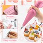 UZSUZZ Lot de 83 Poche a Douille Patisserie Poche à Douilles en Silicone Réutilisable DIY Patisserie Accessoire Kit Professionne