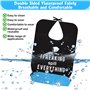 TNEDFOD Bavoir Adulte Impermeable, Réutilisables, Bavoirs Unisexes pour Adultes avec Piège à Débris, Bavoirs Adultes pour Person