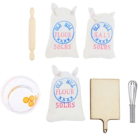 CENPEK Lot de 7 sacs miniatures 1:12 pour maison de poupée