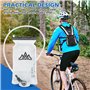Lot de 2 poches à eau, 2 l, sac d'hydratation avec tuyau, système d'hydratation avec embout buccal et capuchon de protection, po