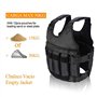 Gilet Pondéré, Vestes lestées, Gilet de Poids Gilet d'exercice de Poids de Formation de Force de Tissu d'Oxford de 50KG pour Le 