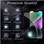 2 Pièces Verre Trempé Anti-Espion pour iPhone 14 avec 2 Pièces Caméra Arrière Protecteur, Protecteur D'écran de Confidentialité,