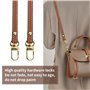 Bandoulière en Cuir pour Mini Sacs, Remplacement en Cuir Véritable sans Perforation pour Le Mini Bag, Petit Sac a Main Femme,Mar