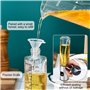 2 Pièces 100ml Vaporisateur d'huil de Cuisine avec Balance, Vaporisateur d'huile et de vinaigre, en Verre et en Acier Inoxydable