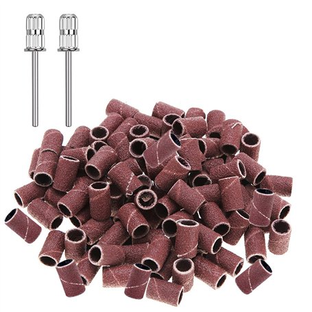 luoshaPUCY 100Pcs Embouts de Ponceuse Manchons Accessoire de Manucure