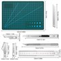 Cutter de Précision Couteau, 2 Stylos Scalpel 90 Lames Tapis de Découpe Règle en Acier pour Découpe de Travail d'art Bricolage,