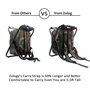 Zology Paniers Sièges Pliant Camping Chaise Tabouret Sac à Dos avec Refroidisseur Isolé Sac de Pique-Nique Camouflage Portable R