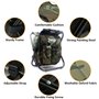 Zology Paniers Sièges Pliant Camping Chaise Tabouret Sac à Dos avec Refroidisseur Isolé Sac de Pique-Nique Camouflage Portable R