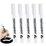 Gudemoore 5 PCS Stylo Blanc Imperméable et SéChage Rapide