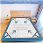 4 PCS Tendeur Drap Housse avec Clips en Métal, Attache Drap Housse Réglable, Tendeur Drap pour Draps, Sangles de Support de Drap
