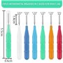 NVIYAM 24 Pcs Brossettes Interdentaire Cure-Dents Interdental Brush Brosse Dentaire Portable Avec Couvercle Dentaire Brosse d'Hy