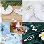 500Pcs Etiquette Prix, 24 * 15 mm Étiquette Blanches avec Ficelle, Étiquettes de Prix en Papier Vierges Inscriptibles, Etiquette