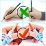 5 Pièces Guide Doigts Ecriture Enfant, Ergonomique Aide Ecriture Enfant, Pencil Grip for Kids, Grips pour Crayon pour Enfants Ét