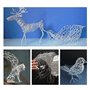 NVIYAM 1mm Fil Aluminium 30m Fil de Fer Souple Fil de Fer Souple Loisir Creatif Fil Tricotin Fil d'Artisanat En Aluminium Fil à