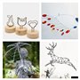 NVIYAM 1mm Fil Aluminium 30m Fil de Fer Souple Fil de Fer Souple Loisir Creatif Fil Tricotin Fil d'Artisanat En Aluminium Fil à