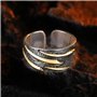 Météore Bague Ajustable Reglable Ouverte