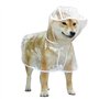 Bireegoo 1 manteau de pluie imperméable en plastique transparent pour chien de petite et moyenne taille (L)