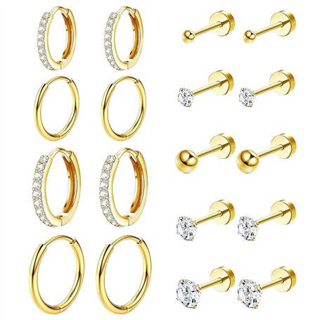 MeoZynxadril 9 Paires Boucles d'Oreilles