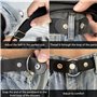 Firschoie 2 Pièces Ceinture Extensible Sans Boucle, Élastique Invisible Unisexe Ajustable pour Femme Homme, Convient aux Jeans e