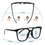 Mesybveo 2 Paireslunettes Anti Lumiere Bleue, Lunettes D'ordinateur Anti-Fatigue, Lunette de Lecture con Monture Large, Lunette 