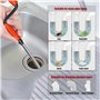JAADU Furet Deboucheur Canalisation, Furet Deboucheur Canalisation avec Manivelle 5 m × 6 mm, Deboucheur Evier, Deboucheur Toile