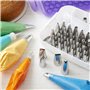 Wilton Douilles à Pâtisserie Set Rufflés #86, #100, #102, #125, Douilles Professionnelle Métallique Buse de Glaçage Réutilisable