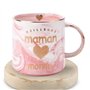 OGEEON Idee Cadeau Noel Original Mug Cadeau Anniversaire Femme Personnalisé Meilleure Maman du Monde Tasse Femme Noel