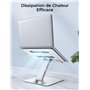 CIRYCASE Support Ordinateur Portable Bureau, Rehausseur PC Portable Stable Aluminium, Ergonomique pour Bonne Posture, Laptop Sta