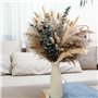 Herbe de la Pampa Verte - Décoration de Table pour Salle à Manger et Salon - Fleurs Séchées et Artificielles - Petite Décoration