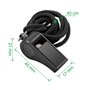 Lahviuu Sifflets, 2 Pcs Plastique Sifflet Arbitre Sifflet de Sport avec Cordon,Noir Sifflets Sonores Forts Parfaits,pour Les Ent