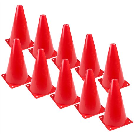 Fousenuk 10 Pièces Cônes de Signalisation 18cm
