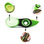 Coupe-avocat 3 en 1 - Coupe-fruits - Séparateur en plastique - Couteau de cuisine - Outils de légumes