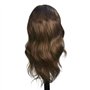 Tête de mannequin de 45 cm environ, cheveux 100% naturels avec fixation type serre-joint